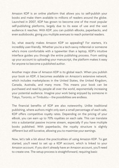 Earn Passive Income With  Amazon KDP